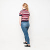 Pop - Stripe - Womens Top - Red