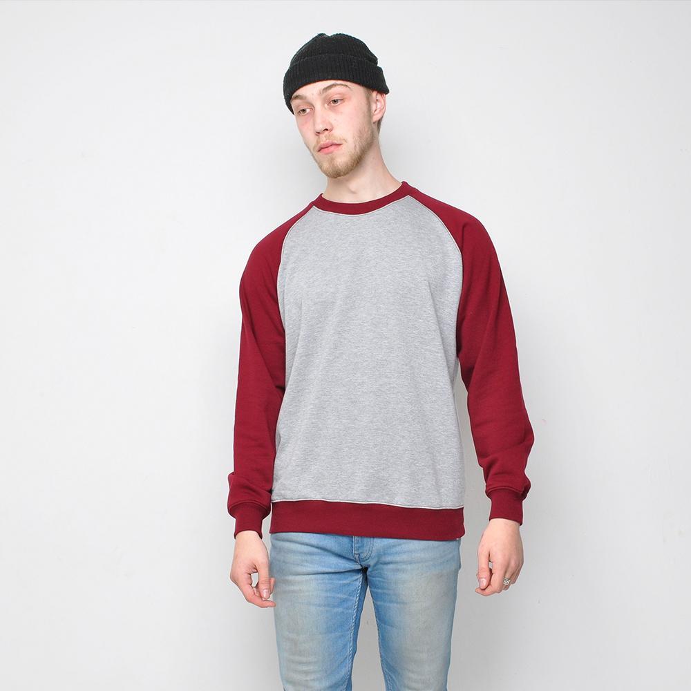 Pop - Raglan Sweater - Burgundy