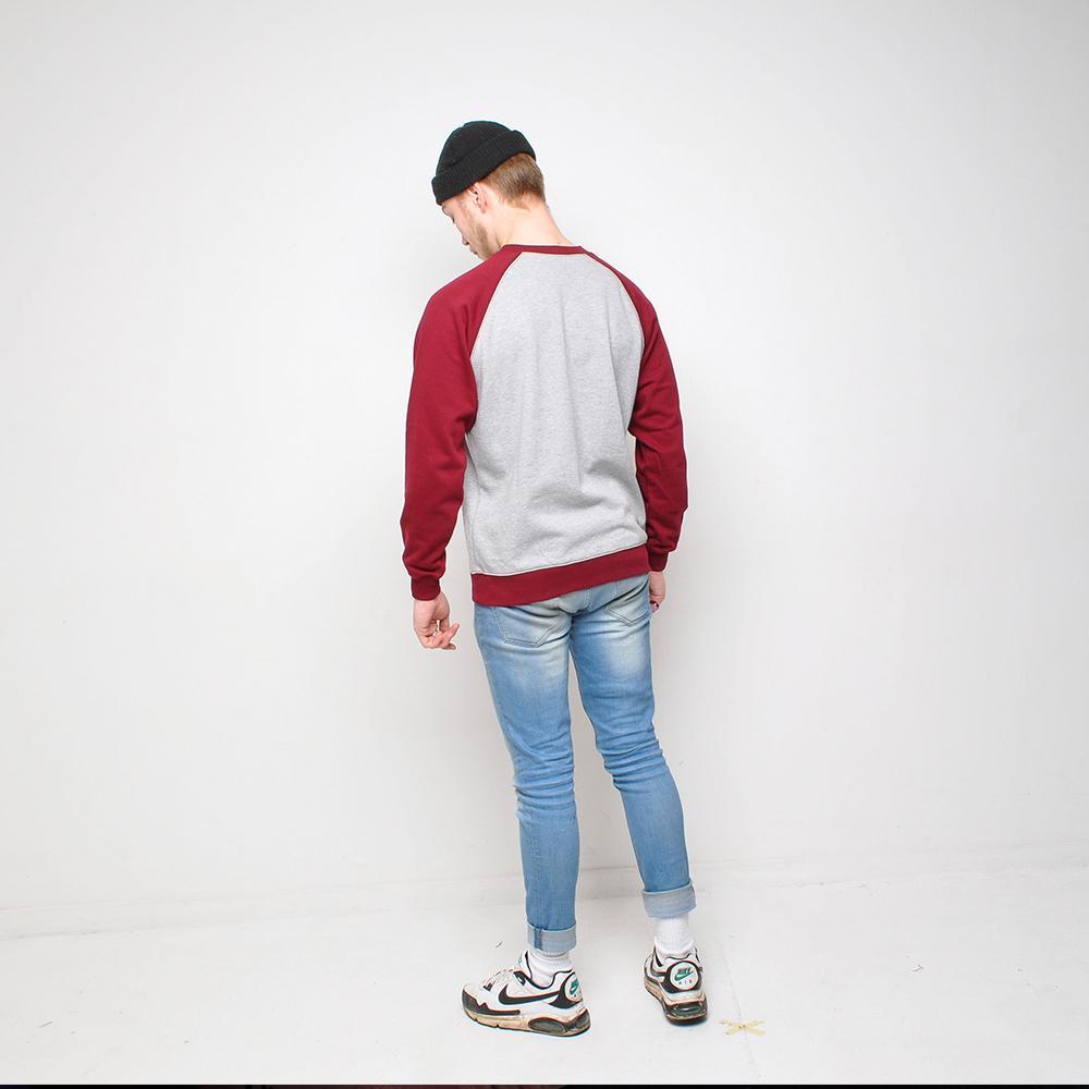 Pop - Raglan Sweater - Burgundy