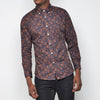 Pop - Patterned Shirt - Burgundy