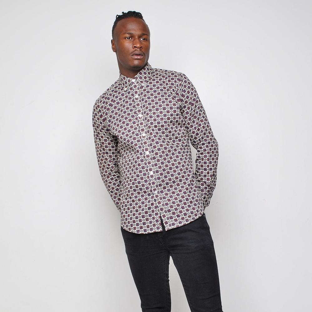 Pop - Patterned Shirt - Cream