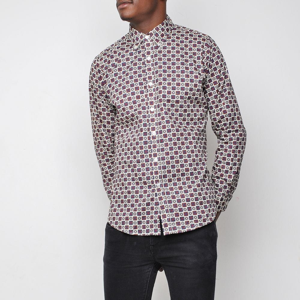 Pop - Patterned Shirt - Cream