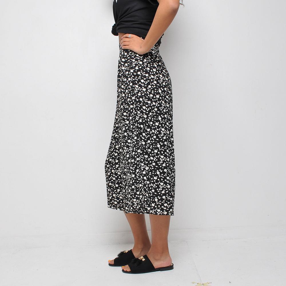 Pop - Patterned Culottes - Black