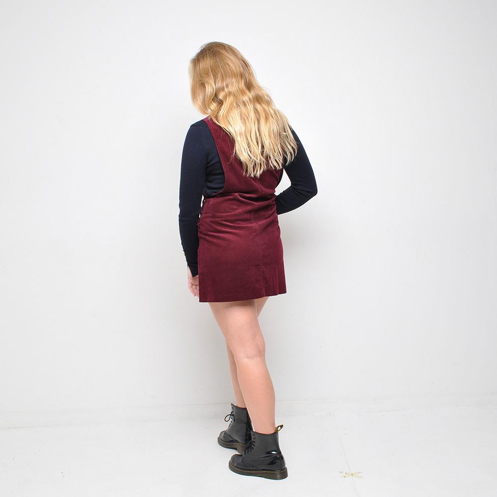 Pop - Cord Pinafore - Burgundy