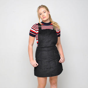 Run & Fly - Cord Pinafore - Black