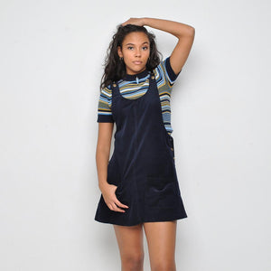 Pop - Cord Pinafore - Navy