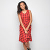 Pop - Checked Dress - Red