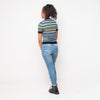 Pop - Stripe - Womens Top - Yellow
