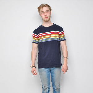 Run & Fly - Striped Top - Blue