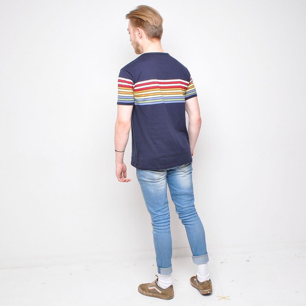 Run & Fly - Striped Top - Blue