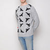 Run & Fly - Crows - Mens Jumper - Grey
