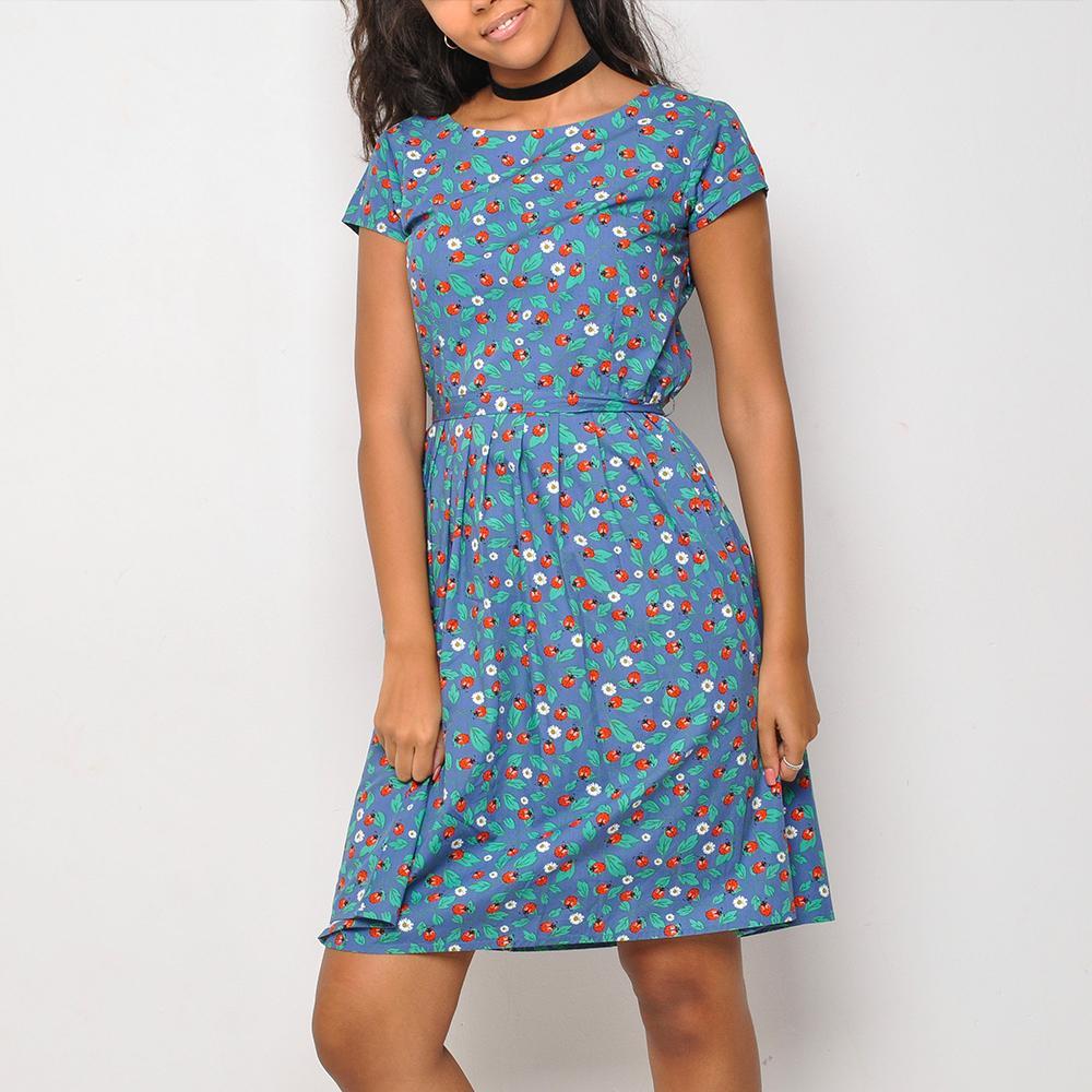 Run & Fly - Ladybird - Womens Dress - Blue