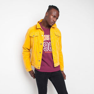 Run & Fly - Mens Cord Jacket - Mustard
