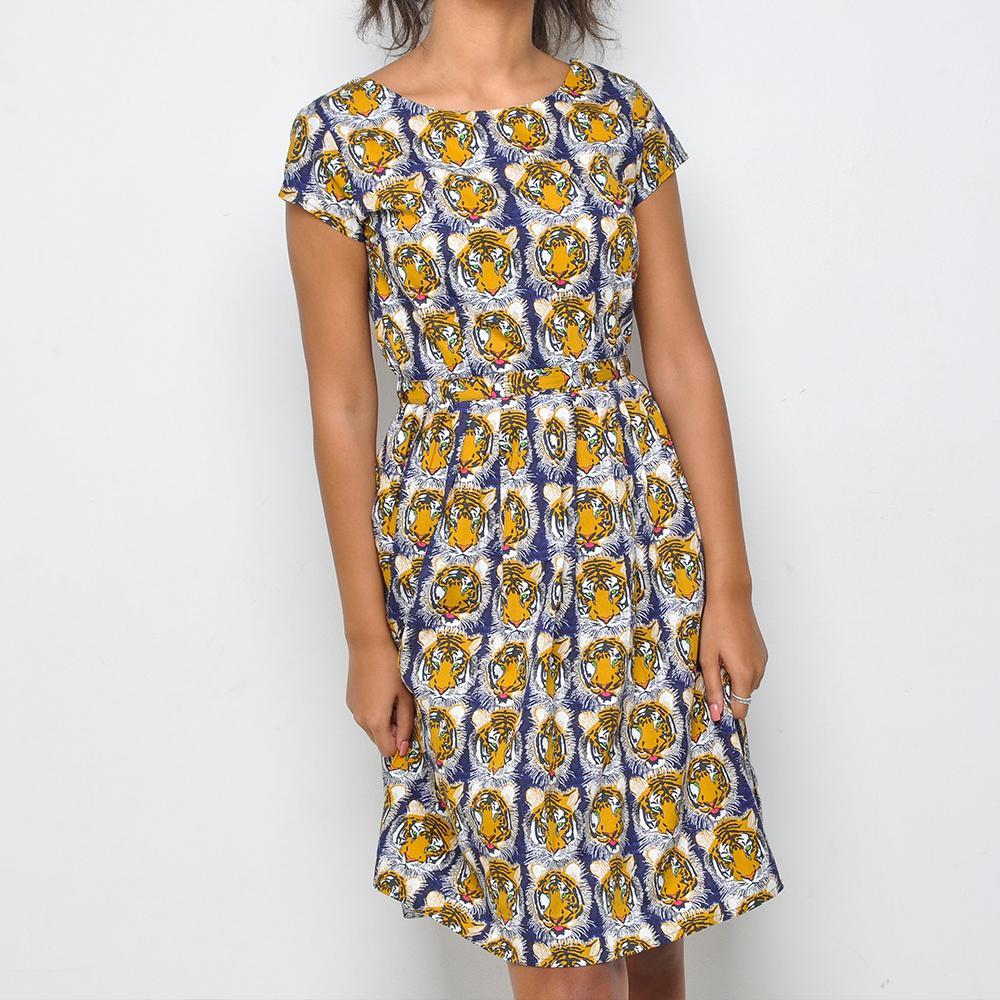 Run & Fly - Tiger - Dress - Blue