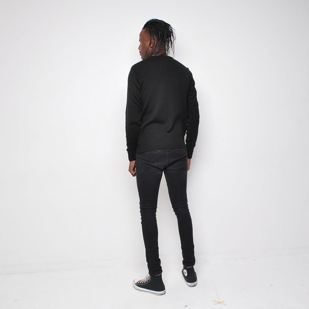 Run & Fly - T Rex - Mens Jumper - Black