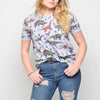 Run & Fly - Dinosaur - Womens T Shirt - Blue