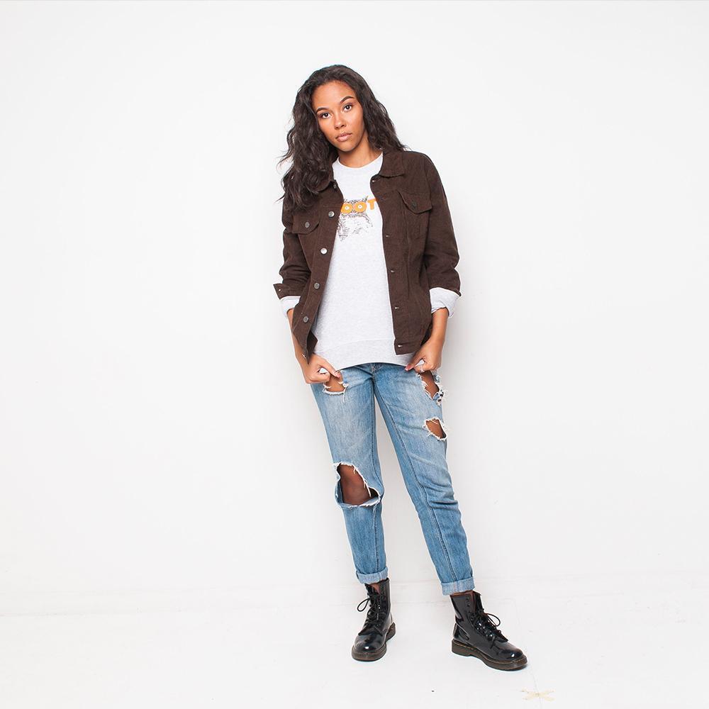 Run & Fly - Cord - Womens Jacket - Brown