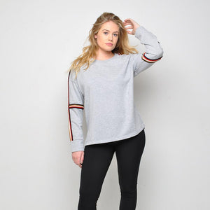 Oeuvre - 90s Style - Womens Sweater - Grey