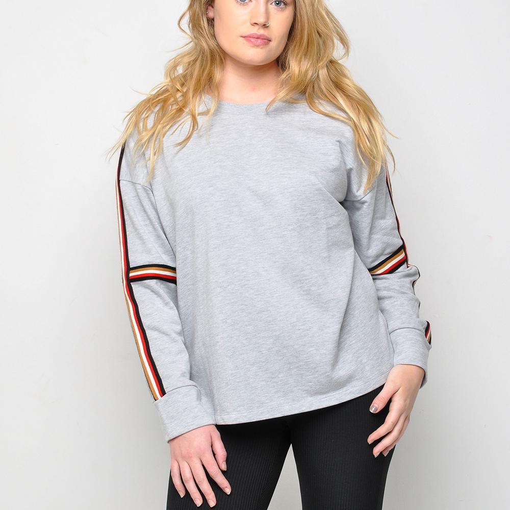 Oeuvre - 90s Style - Womens Sweater - Grey