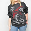 Run & Fly - Birds - Womens Jumper - Black
