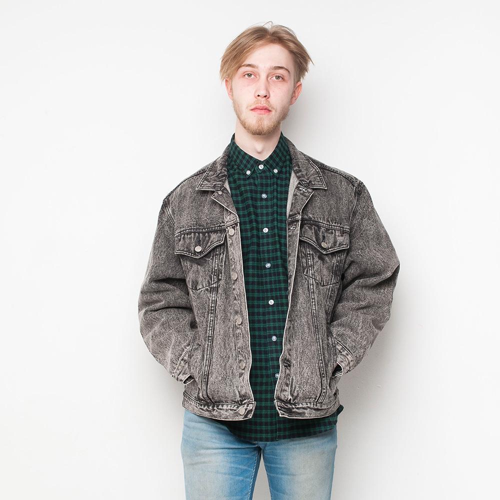 Vintage - Denim - Mens Jacket - Grey