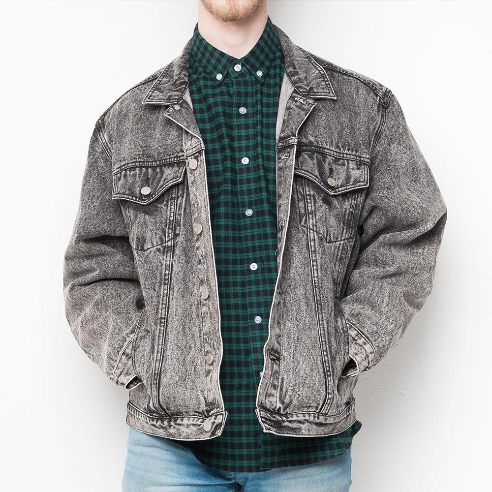 Vintage - Denim - Mens Jacket - Grey